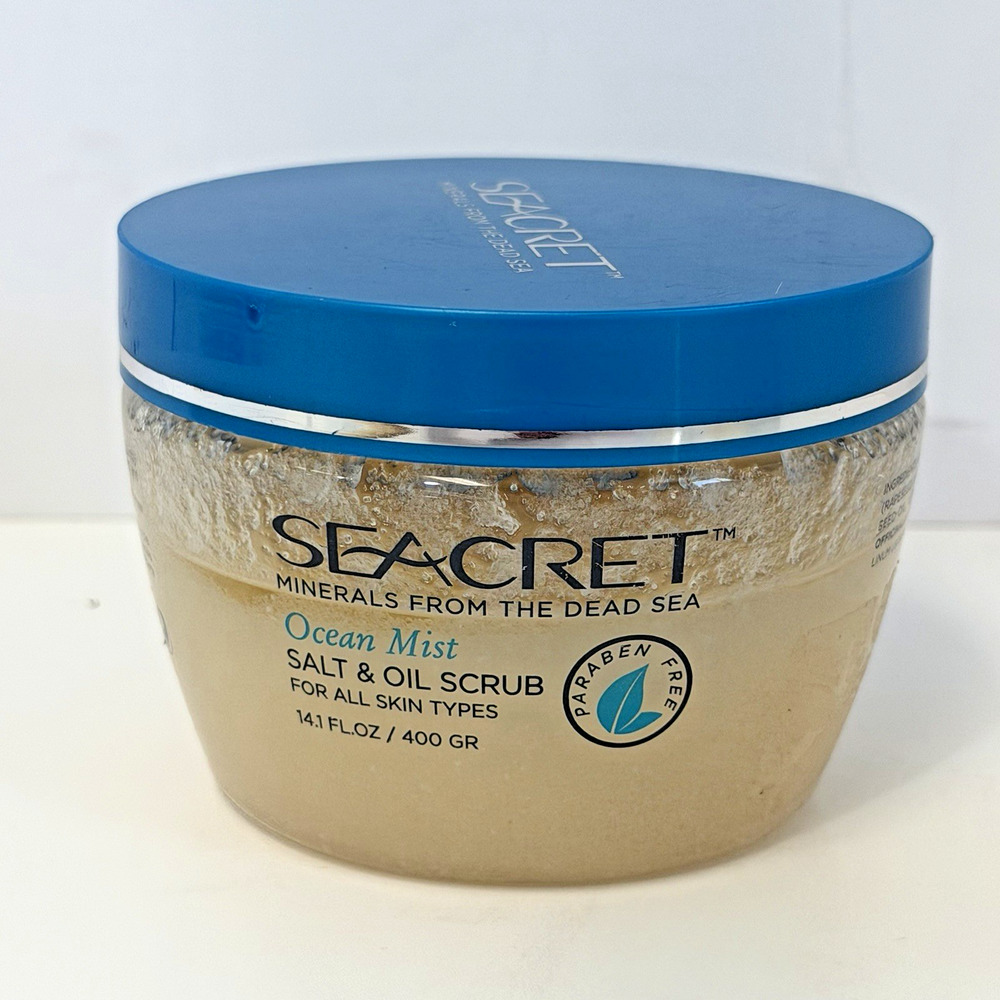 Seacret Minerals Dead Sea Ocean Mist Salt Oil Body Scrub 14.1 oz All Skin Care
